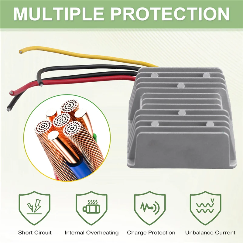 MLGB-8V-40V To 12V 10A Battery Regulator 10A Boost Buck DC Converter 12V Regulator Power Converter Regulator