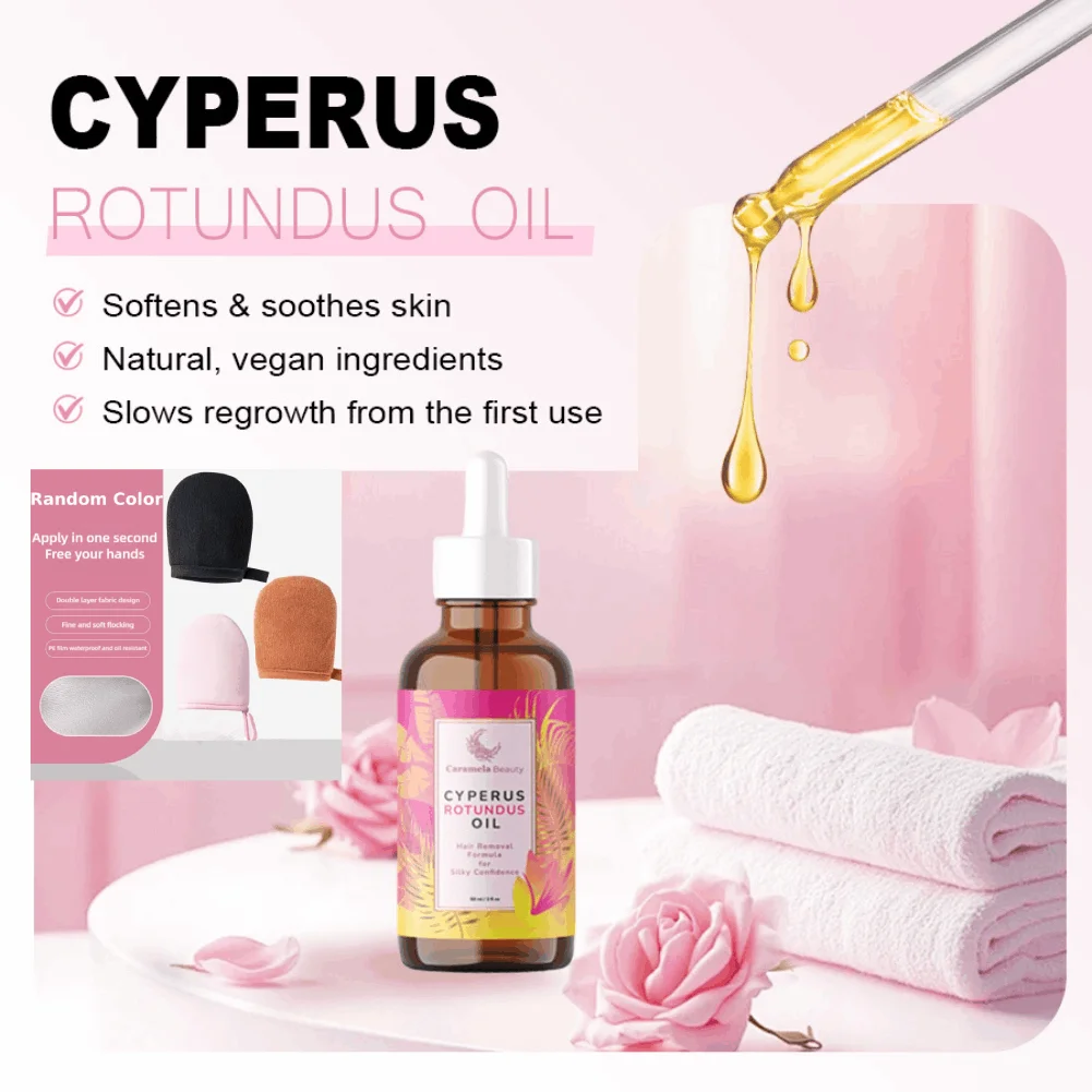 Caramela Beauty Oil for Hair Removal Soft Smooth Skin Care Deep Hydration Anti Hair Growth Inhibition After Shave Oil view 3