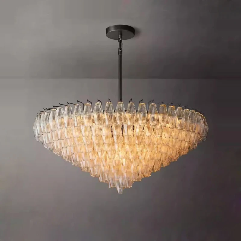 Imagem -06 - Iluminação Led Dimmable Chandelier Latão Americano Prata Preto Lustre Suspensão Luminária Lâmpada para Sala de Estar 2024