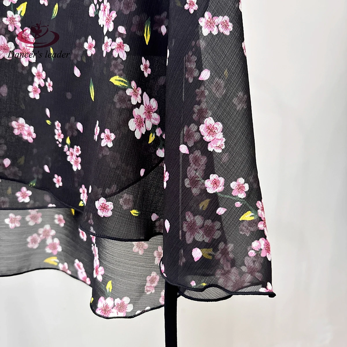 

Балетная короткая юбка с принтом на шнуровке, женская юбка для занятий танцевальной гимнастикой вишневого цвета, балетная лирическая юбка для взрослых