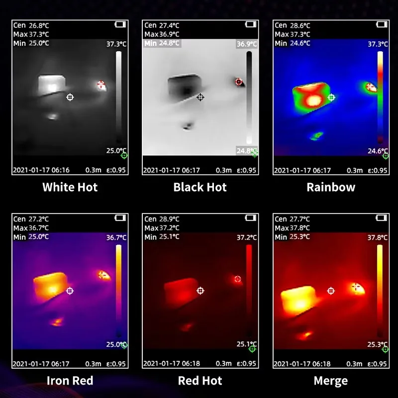 YXM235 35mm Lens Thermal Scope for 256x192 Thermal Night Vision with 2x Magnification Waterproof Video Recording