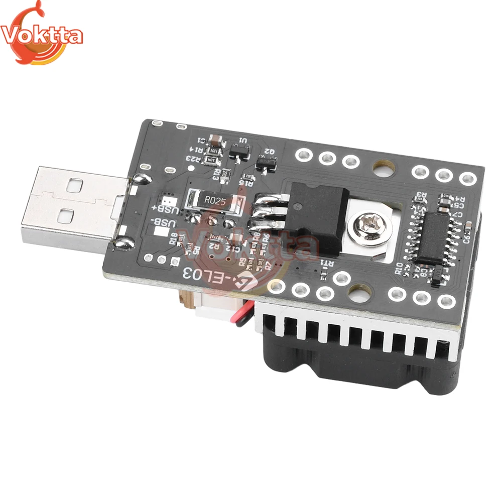 Tester obciążenie USB Tester baterii regulowany starzejący się moduł rozładowania prądu stałego Tester rezystancji DC 3.7-20V 3A 25W