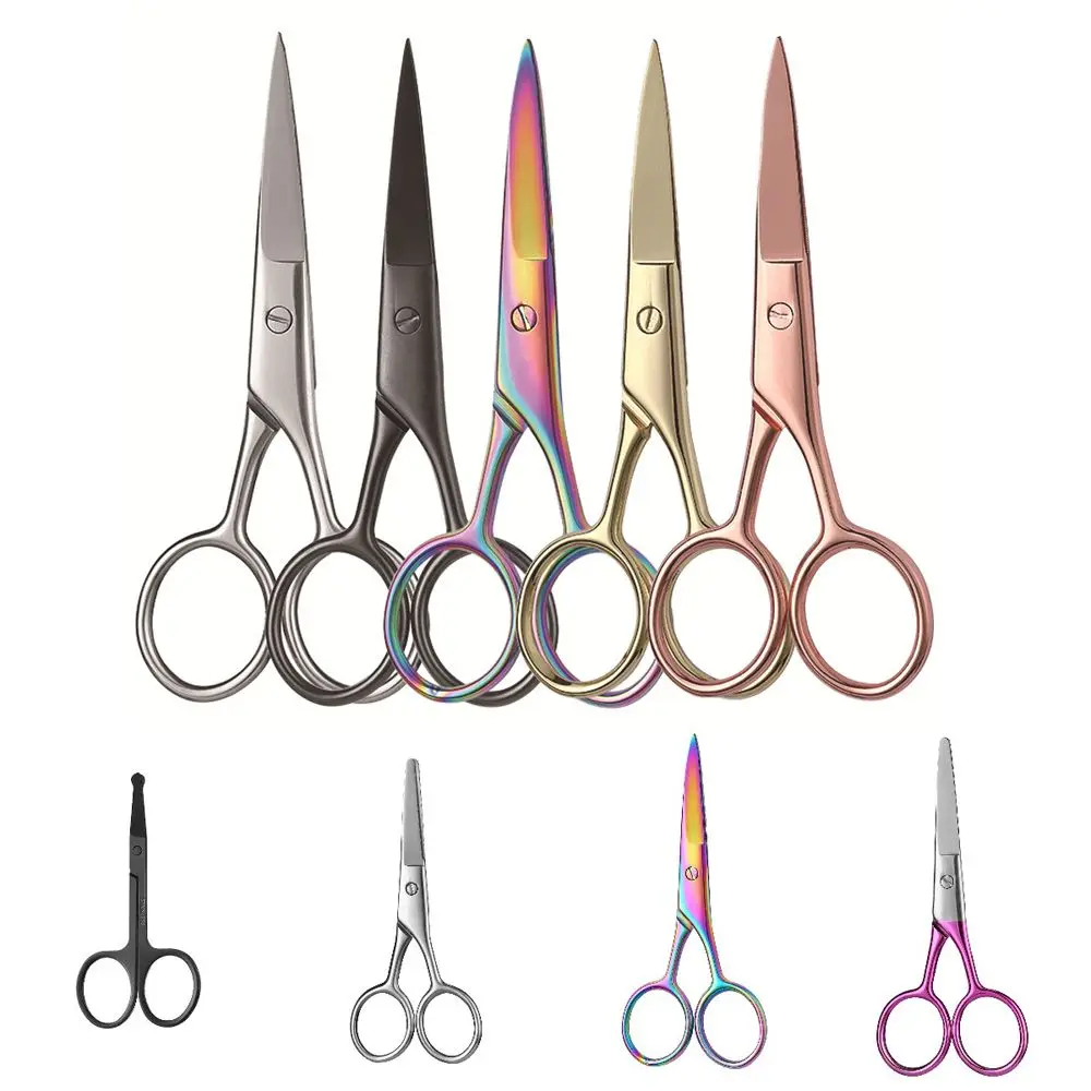 Herramienta de maquillaje de belleza para depilación, pinza para cutículas de uñas, cortaúñas para cejas, tijeras para cutículas, tijeras de maquillaje, recortador de cejas