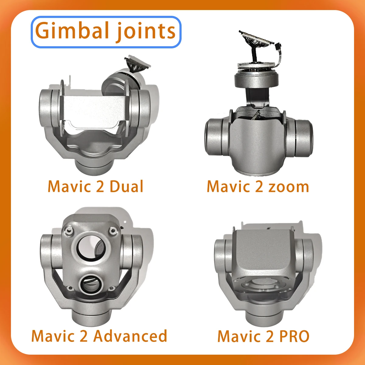 Original Mavic 2 Advanced/Zoom/Pro/ Dual Light Engine Thermal Gimbal Axis Arm with Yaw Motor Pitch Motor roll motor Signal Cable