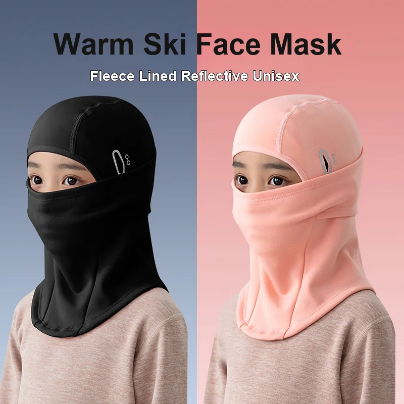 Balaclava Hat For Kids Windproof Coldproof Thermal Head Cover Face Mask For Ski…