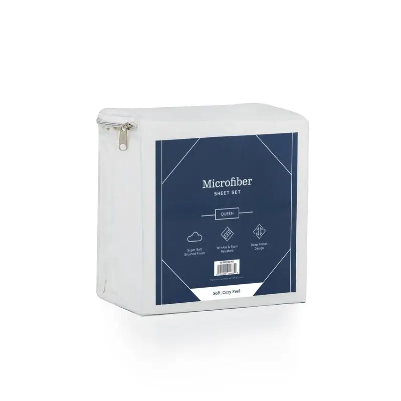 

Простыни из микрофибры Split Cal King, белый, мягкий и прочный комплект постельного белья для максимального комфорта