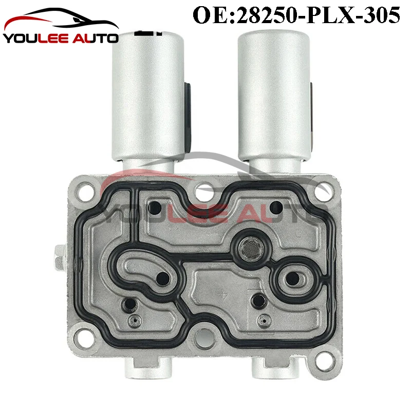 New 28250-PLX-305 28250PLX305 28015-PLX-305 Transmission Dual Linear Solenoid For 2001-2005 Honda Civic 1.3L 1.7L 2.0L Car Parts