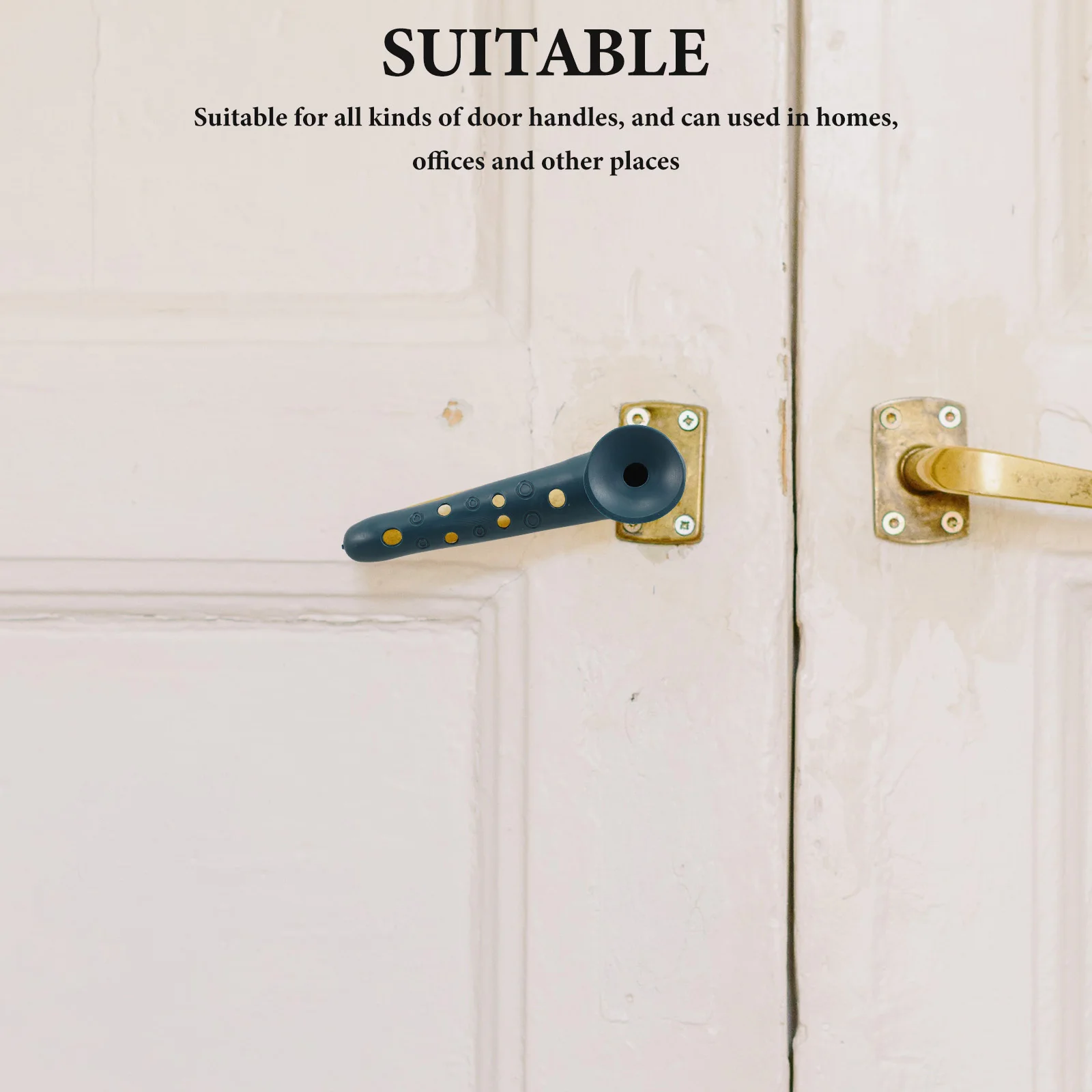 

4Pcs Silicone Door Handle Protective Covers Soft Anti-Collision Door Stopper Sleeves Impact Cushion Suction Cup Bumper for Home