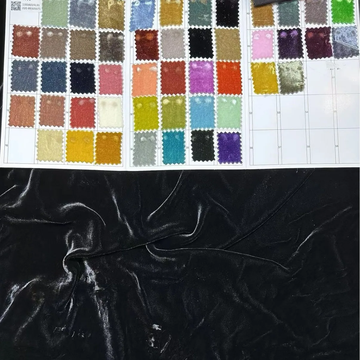 고급 벨벳 바닥 천 100 실크 표면 100 레이온 190g140 너비 새로운 중국 직물은 침대 커버를 코팅할 수 없습니다