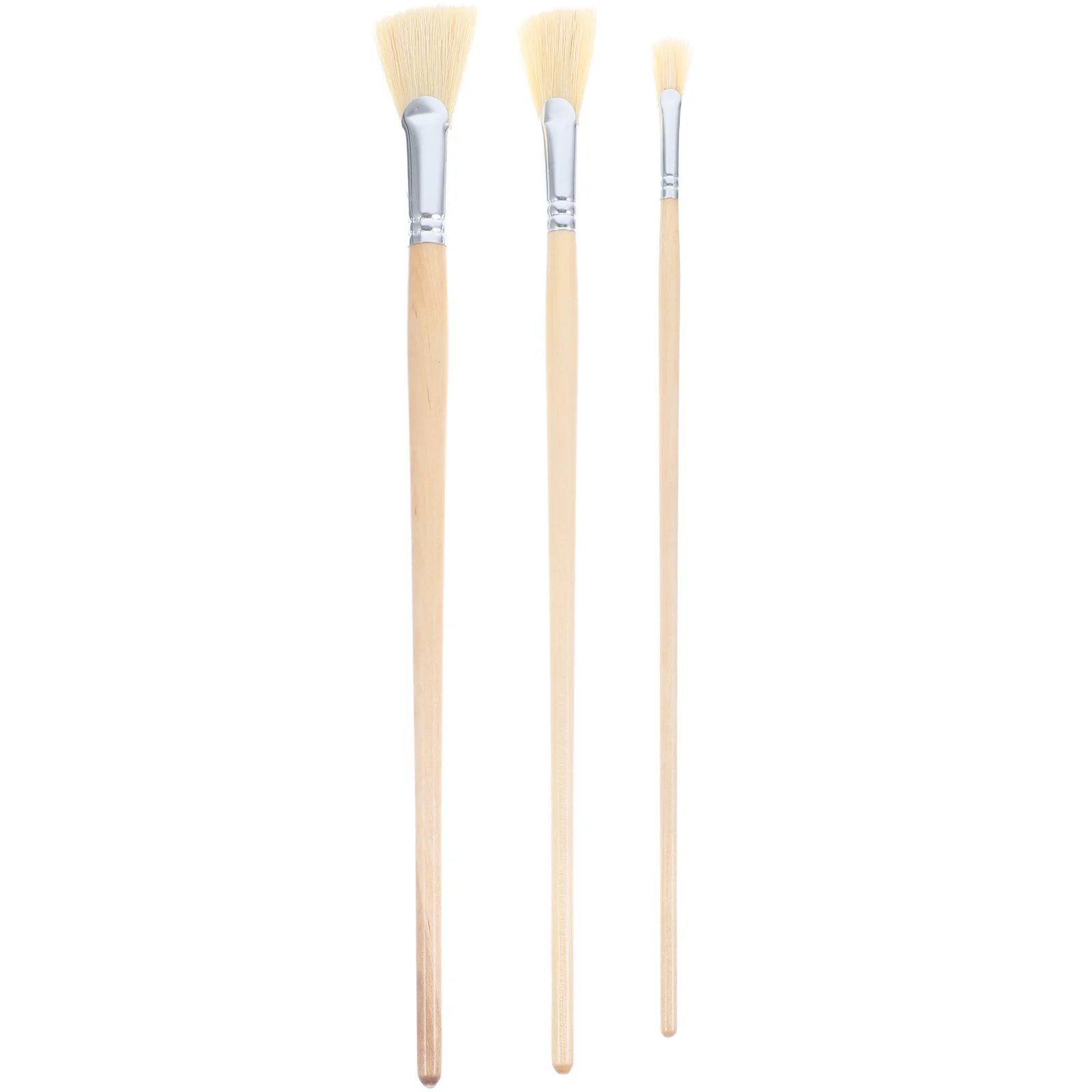 3 قطع من فرش الرسم الزيتي مجموعة فرش الرسم الاحترافية للفنانين المائي من الأكريليك جدار الفن المحمول المقاوم للاهتراء #5