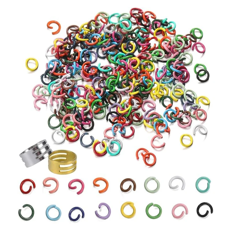 8mm 10mm Open Jump Rings Split Rings Connectors For DIY Artificial Jewelry Findings Making Bracelet Necklace Earring Supplies