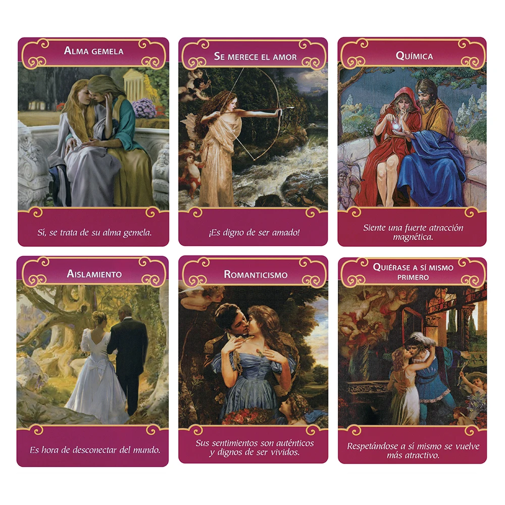 تاماينو غراندي 12x8.7 سم | كاجا ديوريا | نويفو لوس أنجليس ديل آمور: كارتاس أوراديلو إنسبانو | Baraja de 44 cartas + Guía en PDF | #3