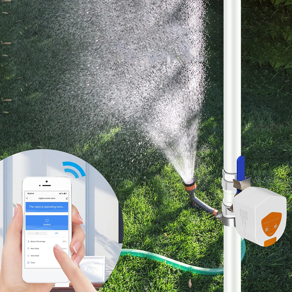 

For ZigBee Smart Battery Water Gas Valve Controller Compatible with Alexa & Google Home Smart Water/Gas Valve Controller