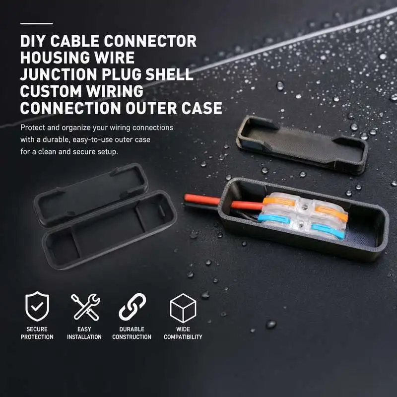 Wire Connection Shell DIY Cable Plug Housing Electrical Wiring Junction Outer Cover Part