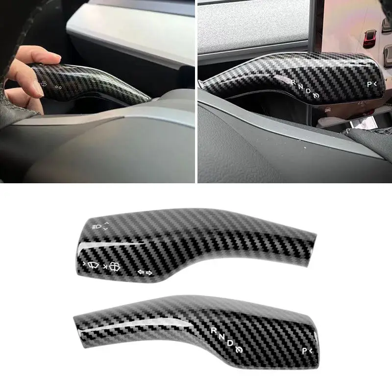 

For Tesla Model 3 2017-2023 Model Y 2019 2020 2021 2022 2023 ABS Car Accessories Wiper Steering Lever Shift Lever Rod Cover Trim