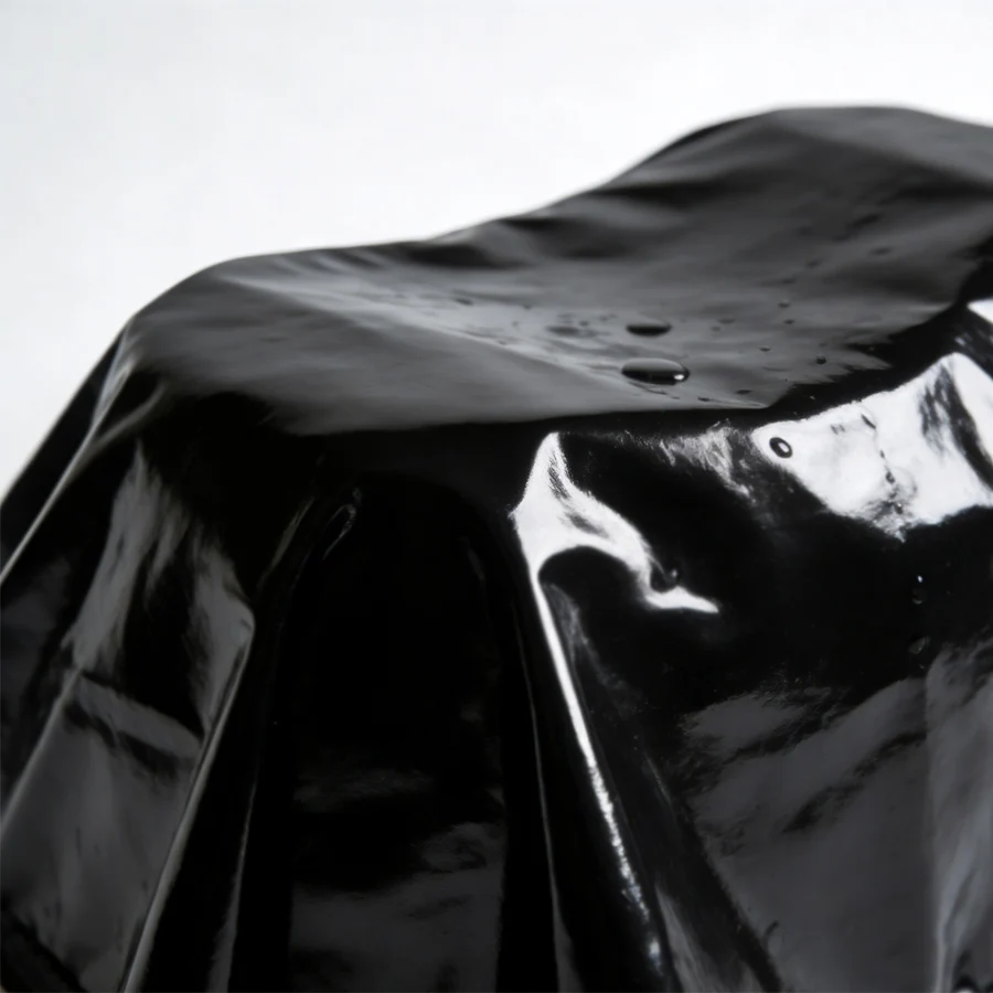 Durable Pure Black PVC Waterproof and Dustproof Chair Cover Preferred for Outdoor Furniture Protection In Courtyards view 5