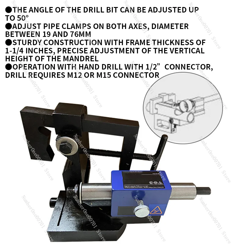 Pipe cutter PNM1-1/2 aluminum steel suitable for slotting machine drill bit angle adjustable CNC machining steel frame