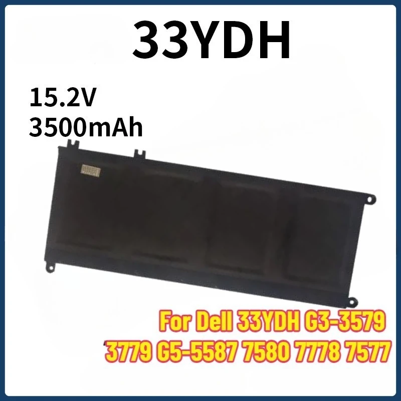 

Аккумулятор для ноутбука DELL Inspiron 17 7778 7779 7773 15 7577 G3 15 3579 5587 17 3779 7588 P30E серии 15,2 В 56 Втч 33YDH