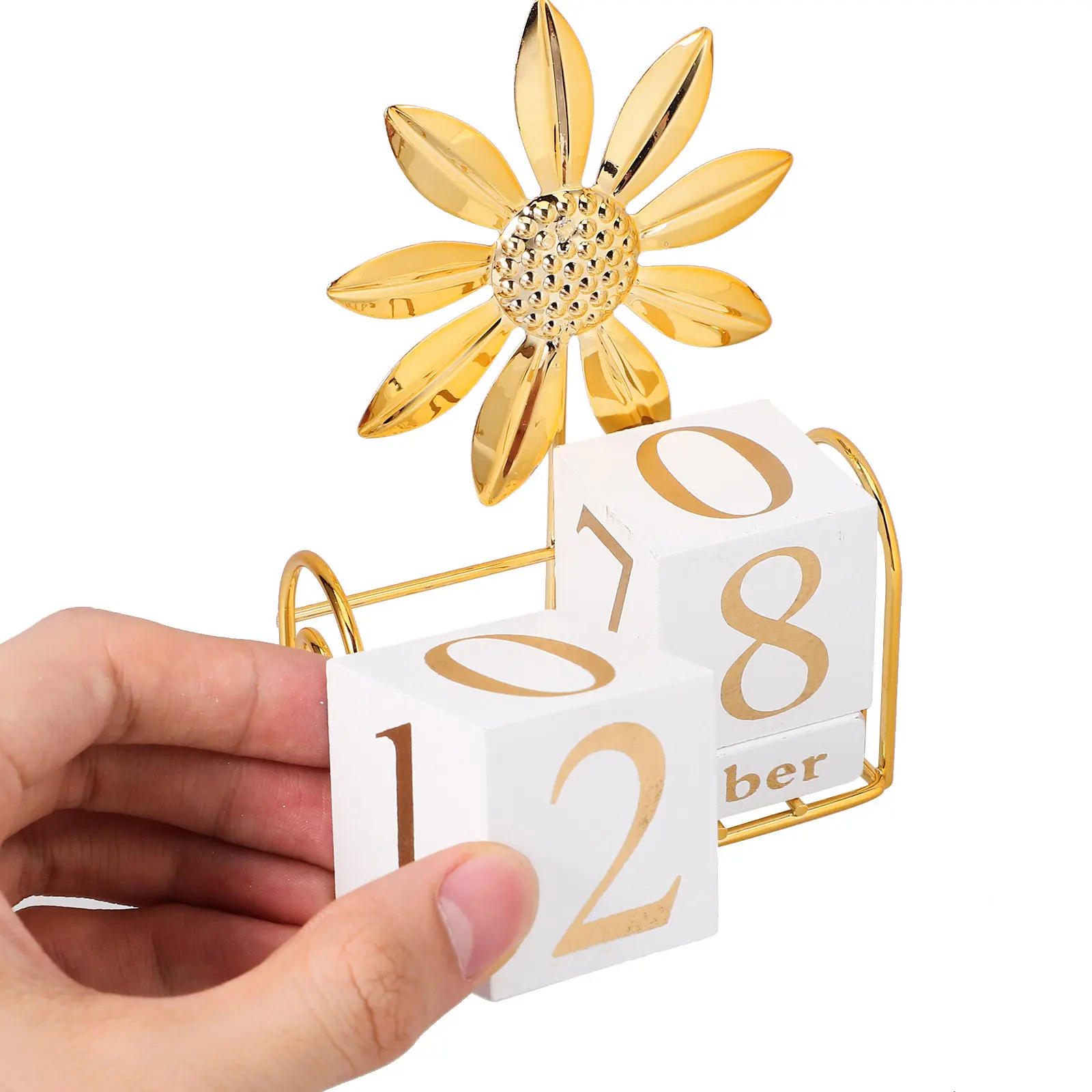 

Набор из 1 шт. стильного деревянного вечного календаря-блоков, настольный календарь для офиса, уникальный подарок, офисные принадлежности