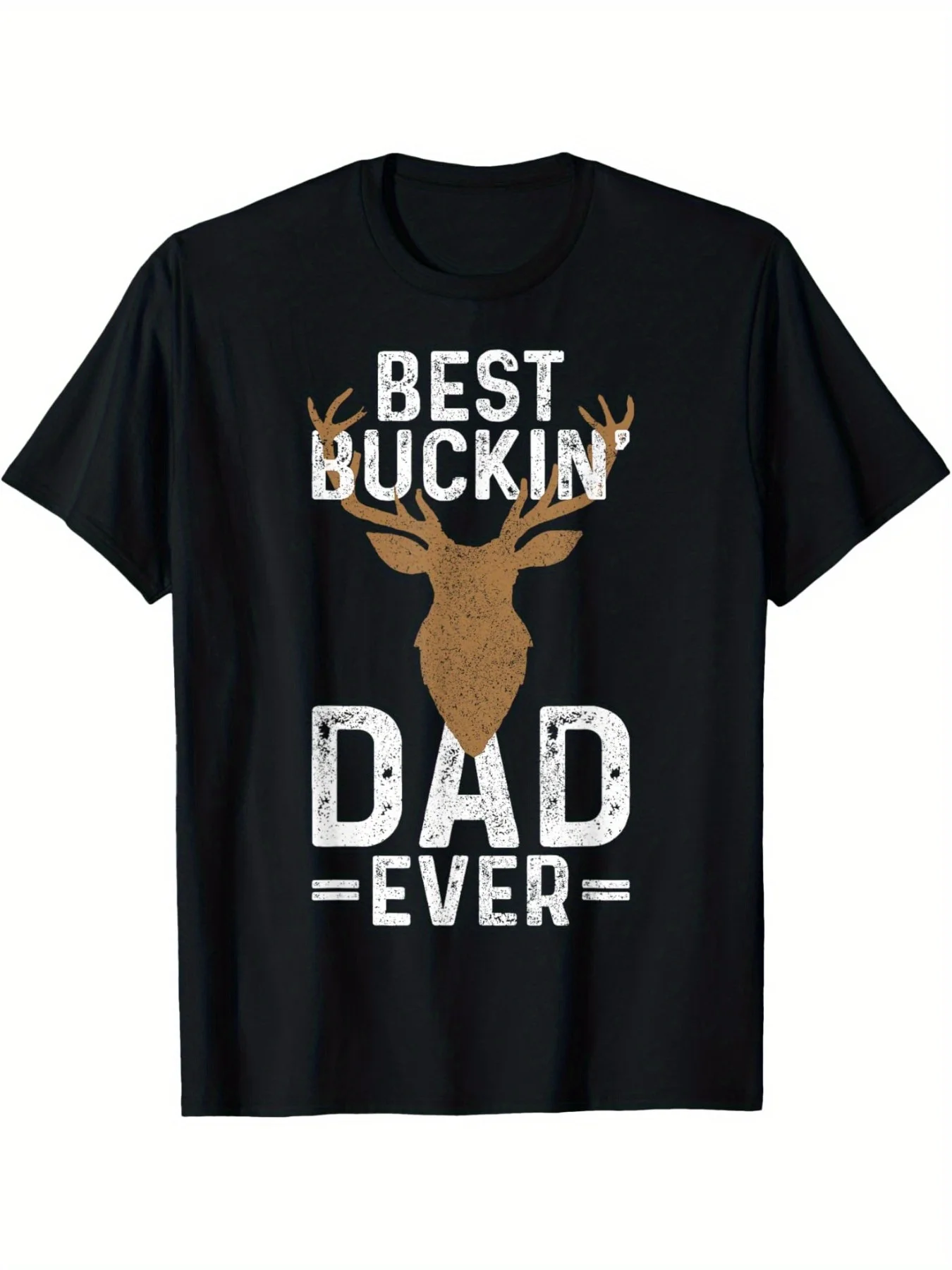 The best Dad Deer Hunt Fun Deer Hunter Gift T-shirt Summer Comfortable Casual short-sleeved T-shirt