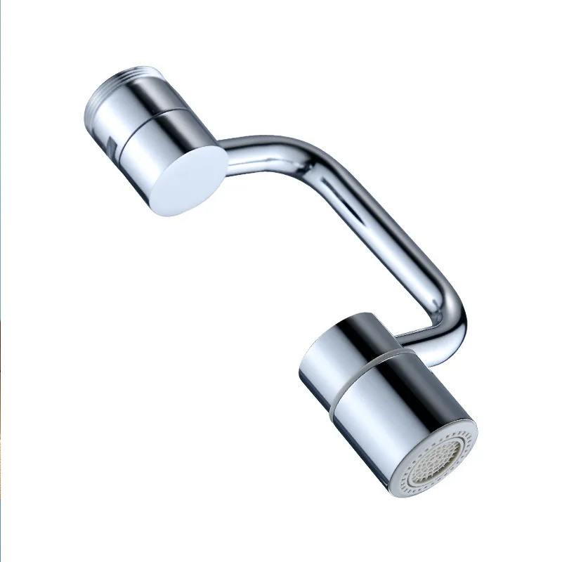 Universal faucet mechanical arm rotatable water outlet aerator extender bathroom faucet