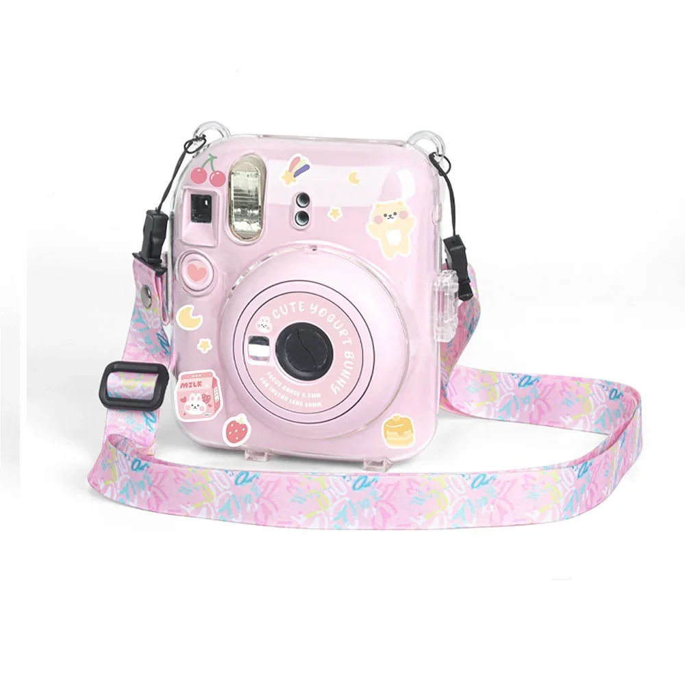 

Accessories for Fujifilm Instax Mini 12 Transparent Camera Bags Case Protective Carry Bag Cover with Shoulder Strap Storage Bag