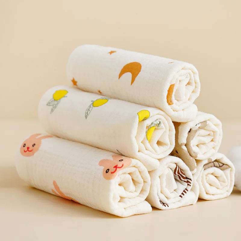 1/5pc Baby Face Towel Newborn Cotton Items Muslin Baby Bibs Handkerchief Towels Soft Saliva Towel Feeding Burp Cloths Facecloth