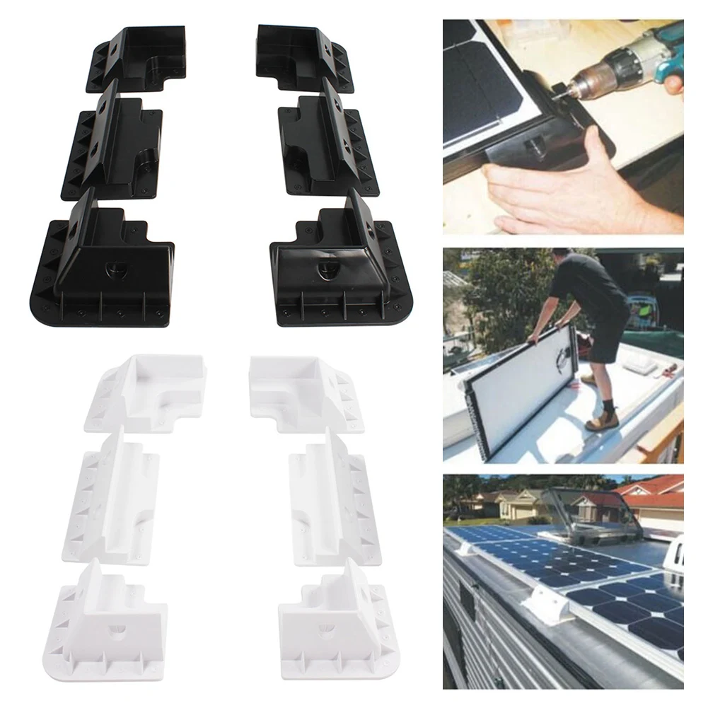 1/6 Stück Solarpanel-Montagehalterung, Photovoltaik-Montagehalterung, ABS-Stützhalter für Wohnwagen, Wohnmobile –