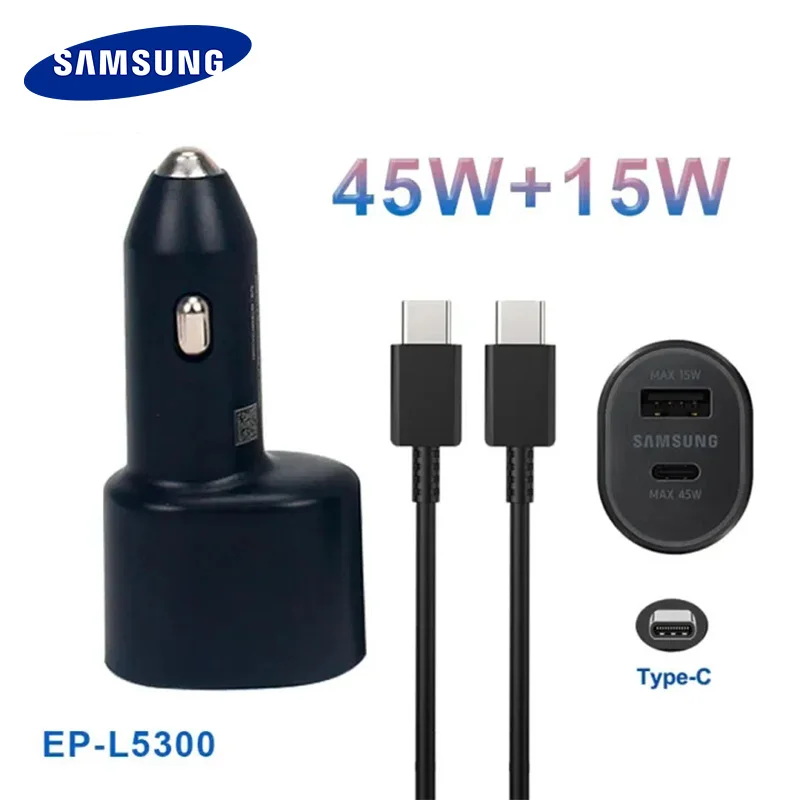 

Samsung Type C Car Charger Super Fast Charge 45W for Car Samsung Galaxy A17 A54 A52 A56 A25 A13 S24 S25 Ultra S23 S22 S21 FE S10