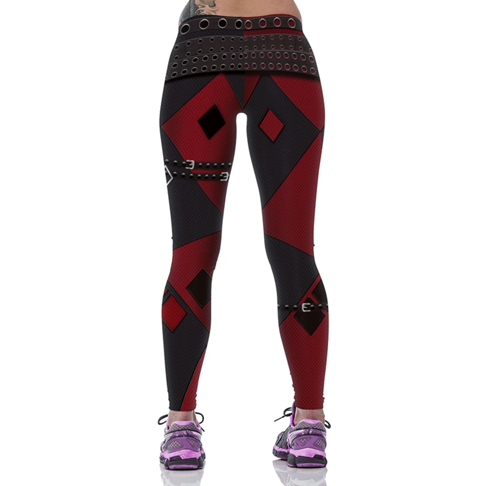 Women Sport Leggings Cosplay Joker Printed Workout Leggings High Waist Sport Pant Slim Running Trousers Gym Fitness Tights Femme