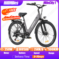 HillMiles MileCity1 Adult Electric Bike 250W 36V13AH City Electric Bicycle 26 Inch Tire 100km Range Powerful Mountain E-bike
