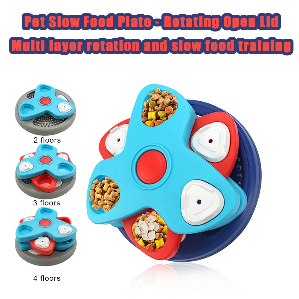 

Dog Slow Feeder | Rotating Treat Dispenser | IQ Training Toy for Pets | Slow Eating Design Bowl– Prevents Bloating