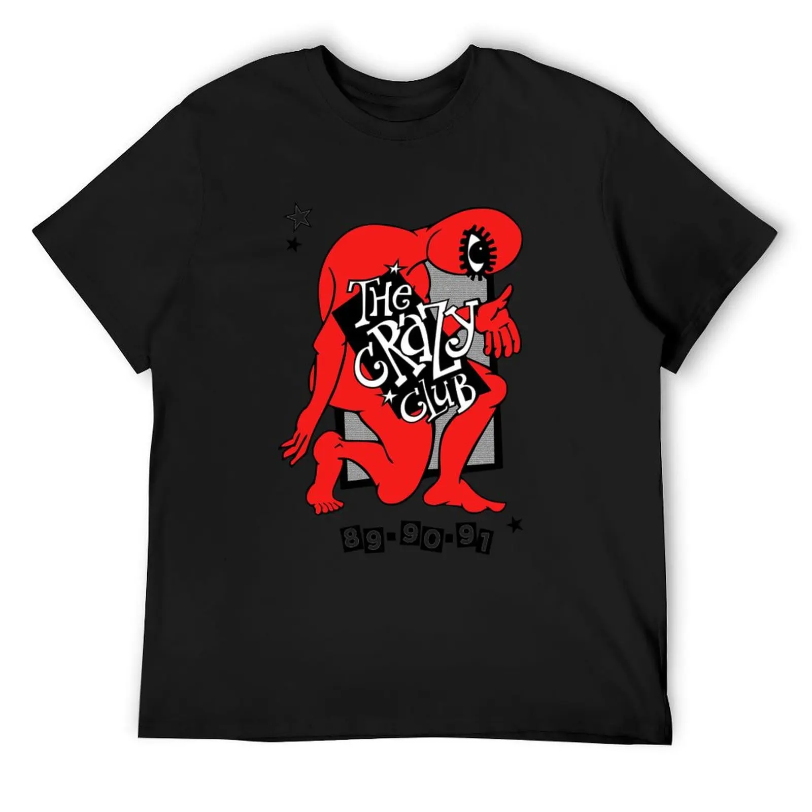 

The Crazy Club - Red Logo London Rave T-Shirt blue archive anime figures custom t shirt clothes for men