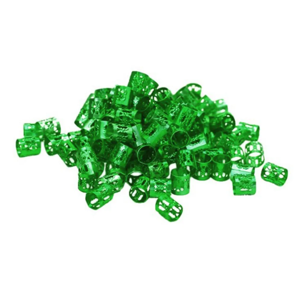 

700 pcs Extensions Dreadlocks Rings Rings Braids Beads Hair Braids Beads Adjustable Red Ponytail Holders Easy Hair Tools