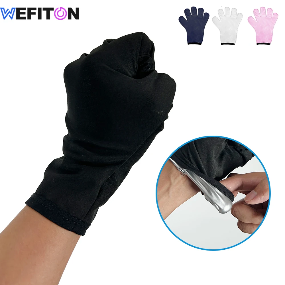 

1Pair Dual-Use Sauna & Work Gloves | For Archival Handling, Photography & Overnight Dry Hands Care | Cotton & Elastic Wrist