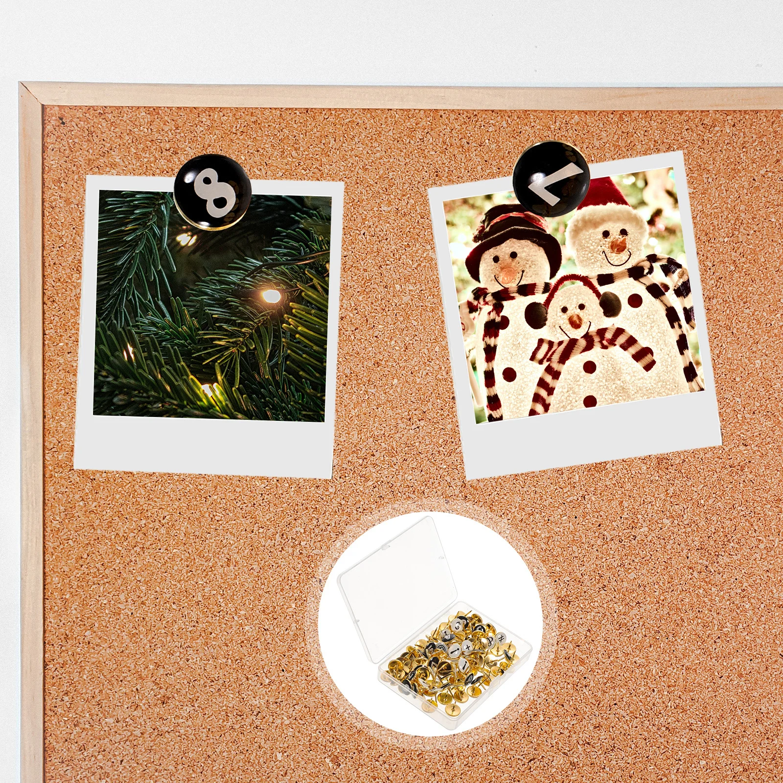 

104Pcs Office Thumb Tacks Delicate Pushpins for Map Markers Bulletin Board Cork Board Decorative Small Push Pins