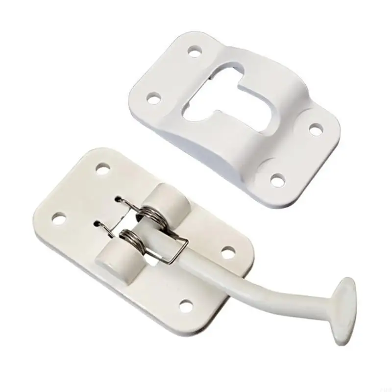 F1CF Door Catch Hook Secure Travel Trailer Windproof latches Lock for Motorhomes Cabin