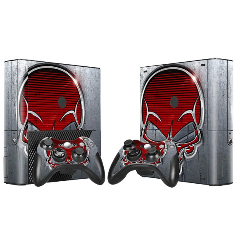 تصميم بسيط ملصقات الجلد لعبة وحدة التحكم لصقة جلد صناعي ملصقات الجلد ل XBOX 360 E جلد فينيل 2 قطعة تحكم