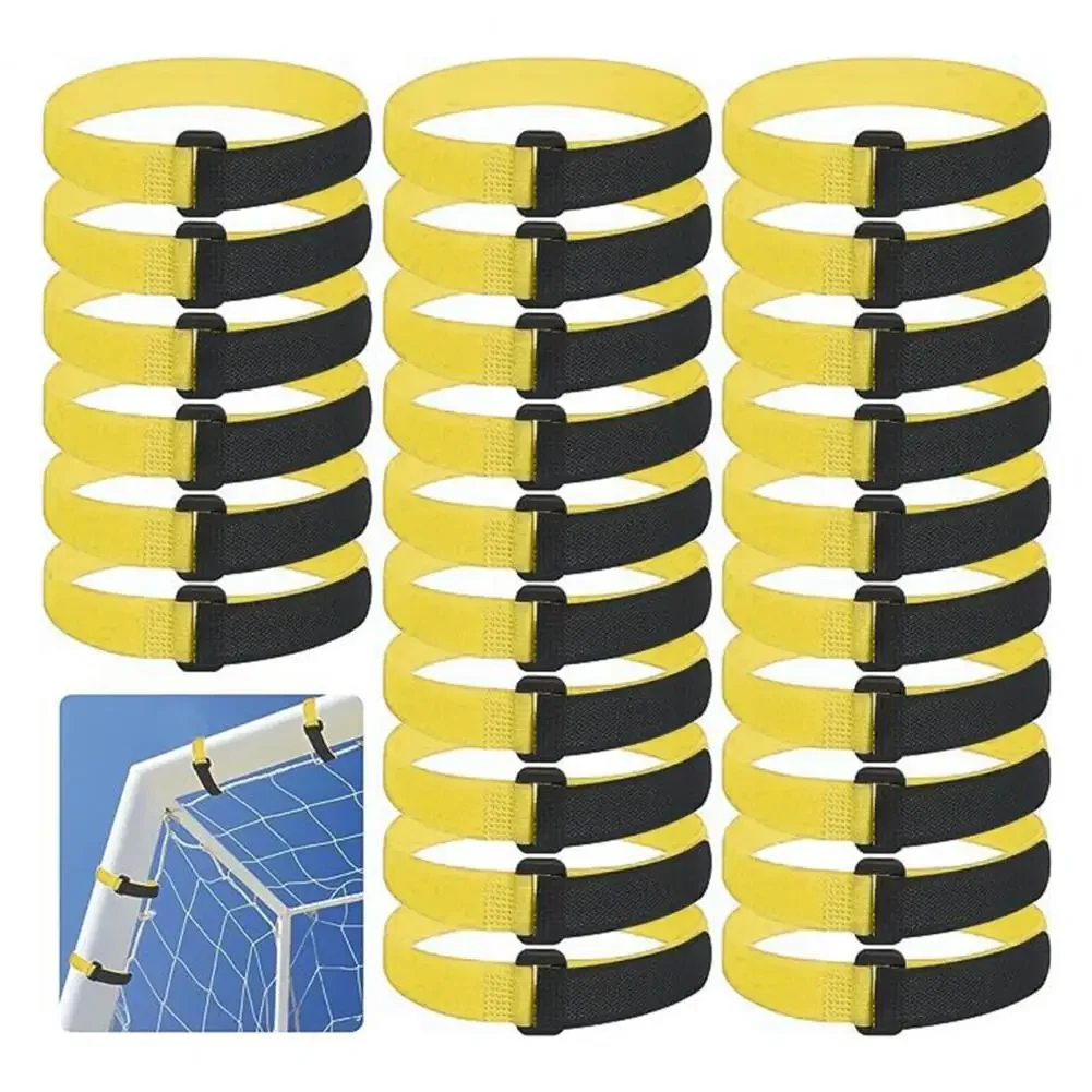 Cinghie per rete da calcio da 50 pezzi Cinghie per rete da calcio Installazione senza sforzo Cinghie di fissaggio per rete per porta da calcio durevoli Compatta portatile
