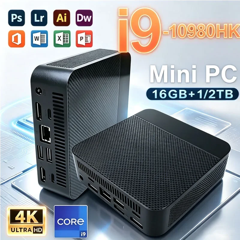 2026 Mini PC Gaming Intal Core I9 10980HK  WIFI 6 BT5.2 Special Computer Windows 11 Pro SSD 1TB RAM 16GB 32GB PC Gamer
