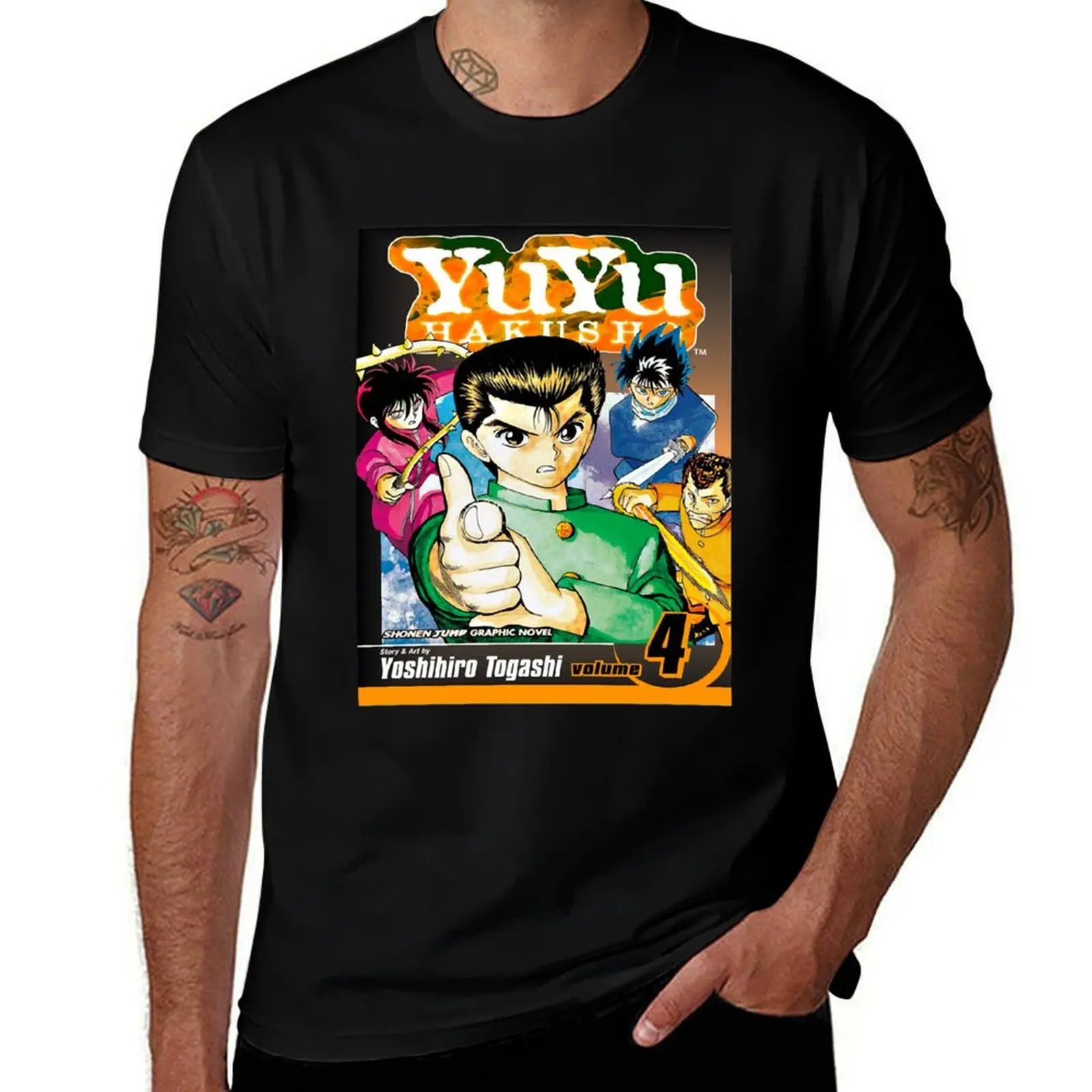 

shirts T-Shirt man YuYu man t for Hakusho shirts Manga anime shirts graphic t t oversize funny