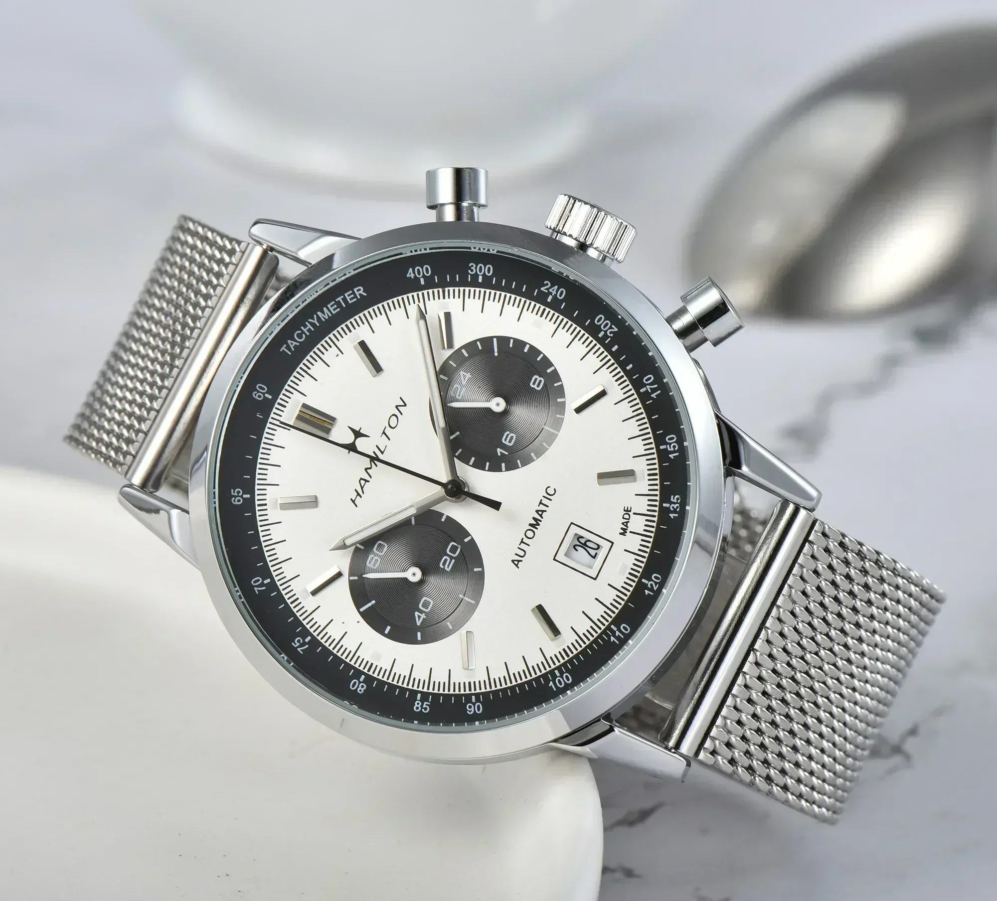 Hamilton Luxury Quartz Watch - Chronograph, Luminous Hands - Fashionable for Business and Sport AAA