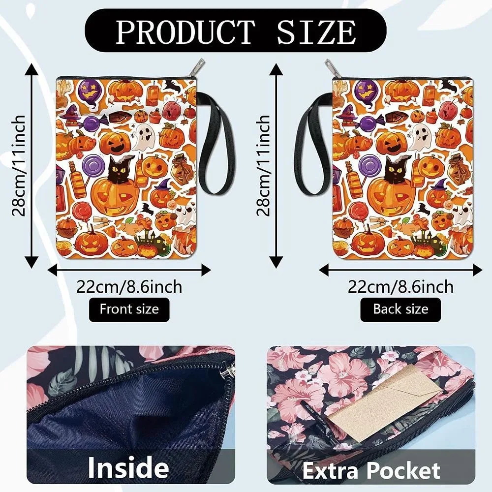 Cloth Book Cover Notebook Wraps Rectangle Pumpkin 280x220mm