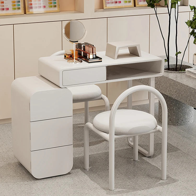 *Modern Luxury Queen Table Manicure Table Chair White Nail Salon Modern Manicure Table With Vacuum Cleaner