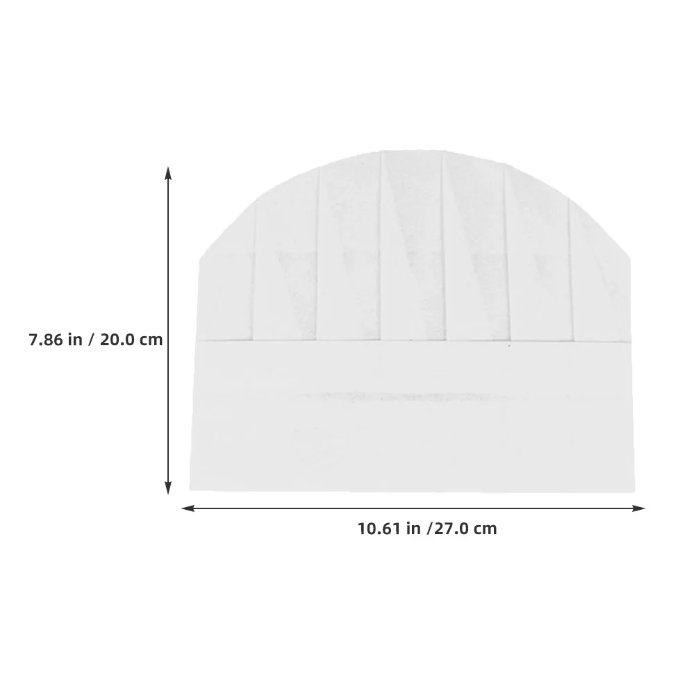 Chapeaux de Chef en papier jetables pour enfants, 20 pièces, casquettes de cuisson blanches pour la cuisine, fête, école, maison, Restaurant, chapeau de boulanger