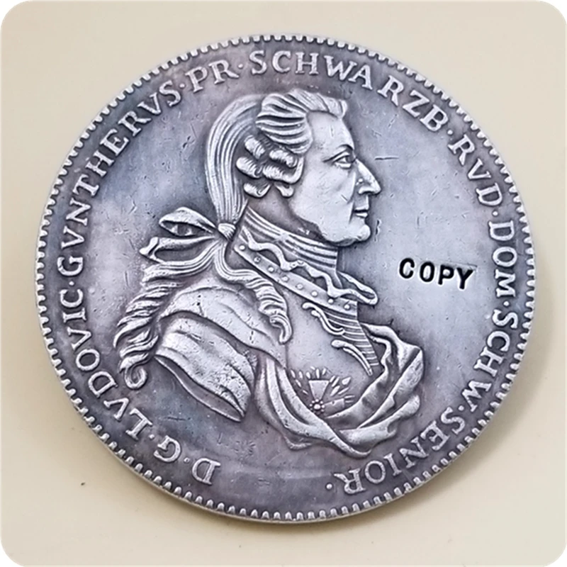 1786 إك الولايات الألمانية (Schwarzburg-Rudolstadt) 1 ثالر-لودفيغ غونتر II نسخة عملة #2