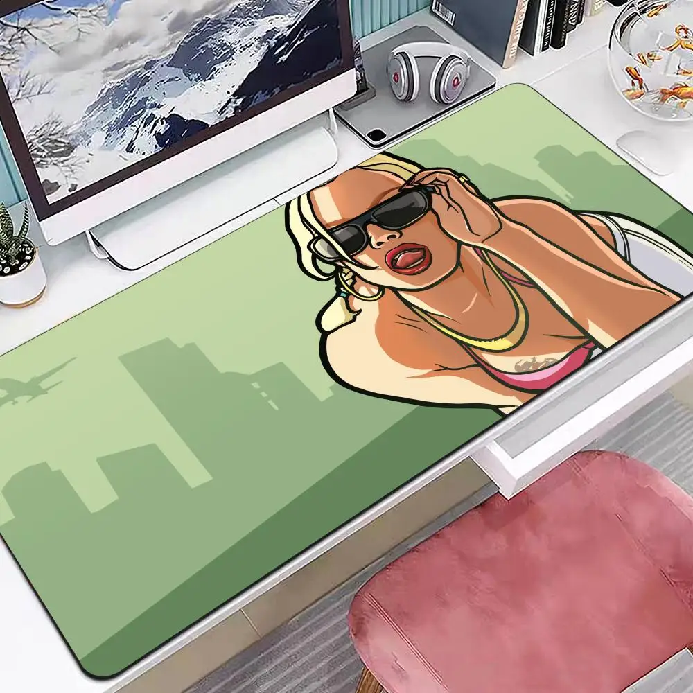 لوحة ماوس GTA أوتوماتيكية من Grand-theft-أحجام متعددة كبيرة مربعة للكمبيوتر المكتبي ألعاب طاولة مفارش مطاطية مضادة للانزلاق