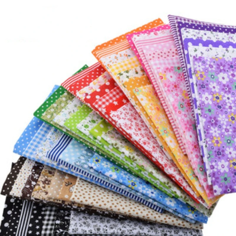 7 pz 25*25cm quadrati cotone tessuto artigianale panni materiale per fai da te Bundle Patchwork Quilting cucito Scrapbooking Artcraft