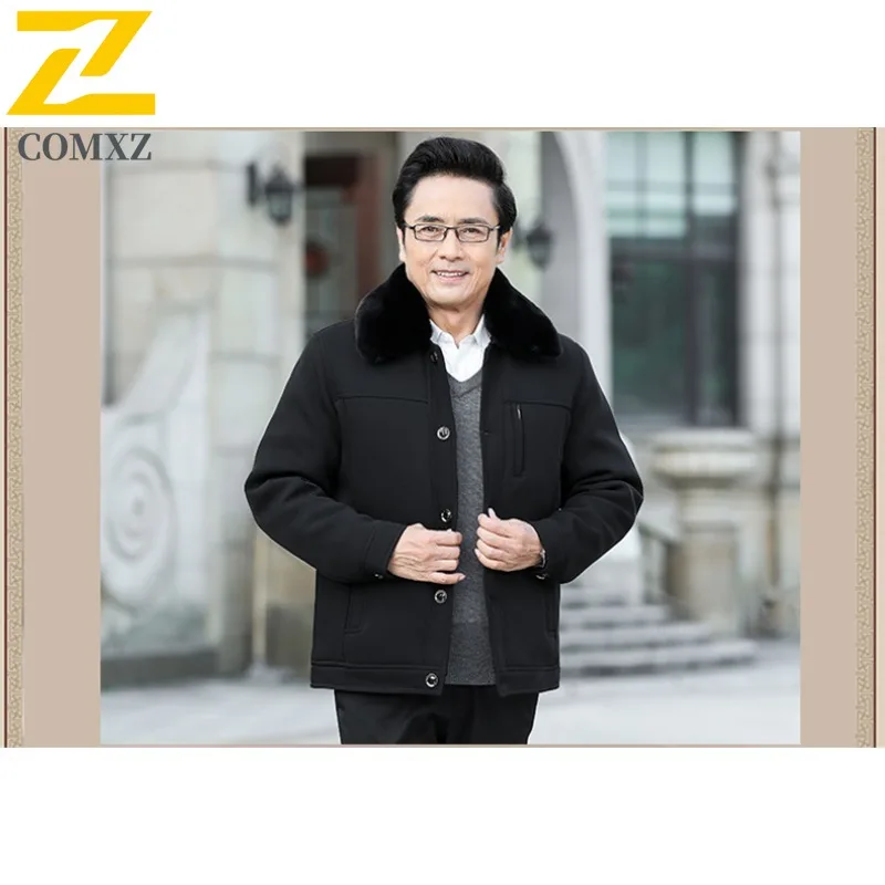 COMXZ 2025 Mens Womens Winter Business Waterproof Hooded Puffer Jacket Korean-Style Outdoor Sports Workwear Warm Tactics Coat