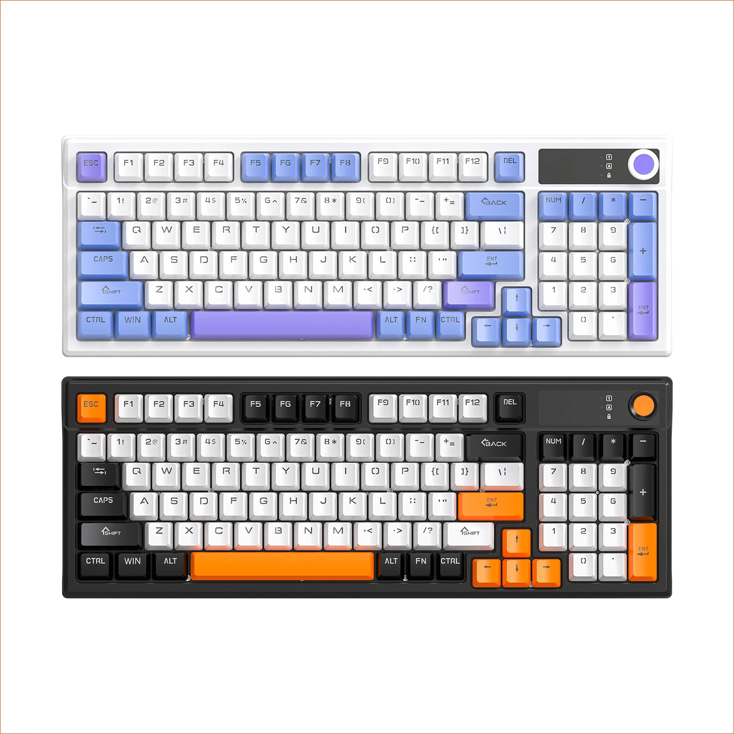 T15 Blue Switch Mechanical Keyboard Russian Korean Spanish Multilingual Backlit Gaming USB Wired Office Typing Keyboard for PC